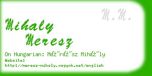 mihaly meresz business card